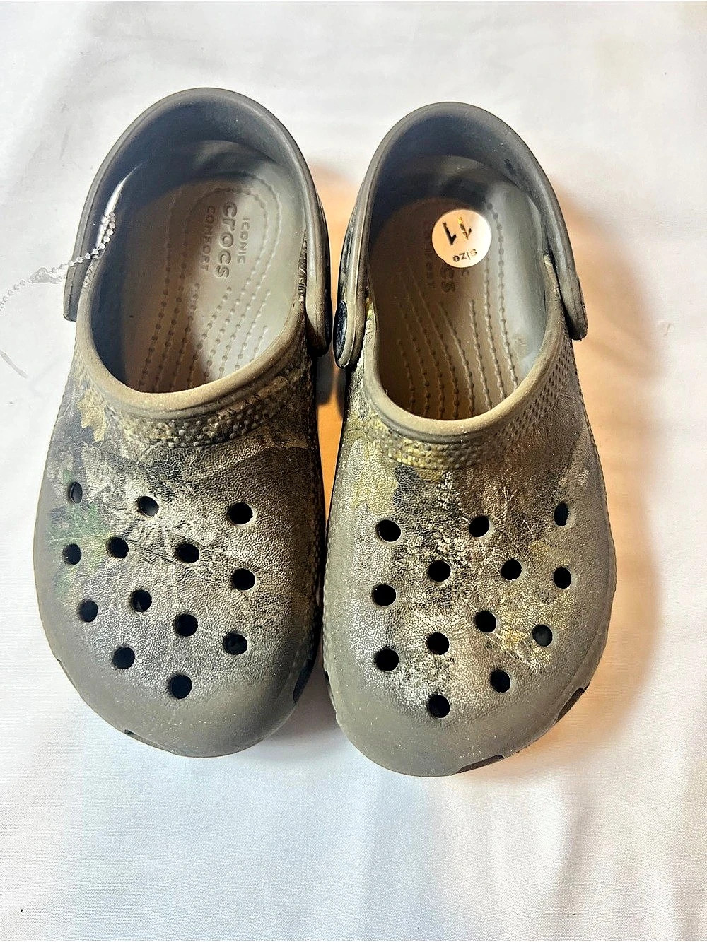 Crocs Classic Realtree Clog Kids Green size 11